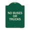 Signmission Driveway No Buses or Trucks Heavy-Gauge Aluminum Architectural Sign, 24" x 18", G-1824-24128 A-DES-G-1824-24128 - alternate 1